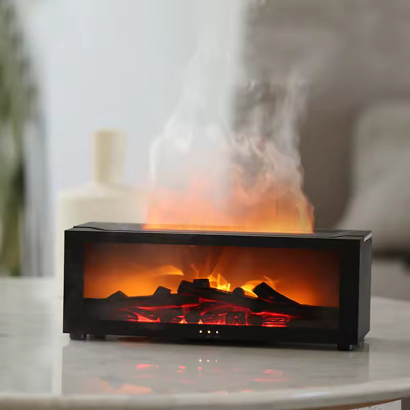 Essentix Difusor de Aroma terapia de chimenea en llamas